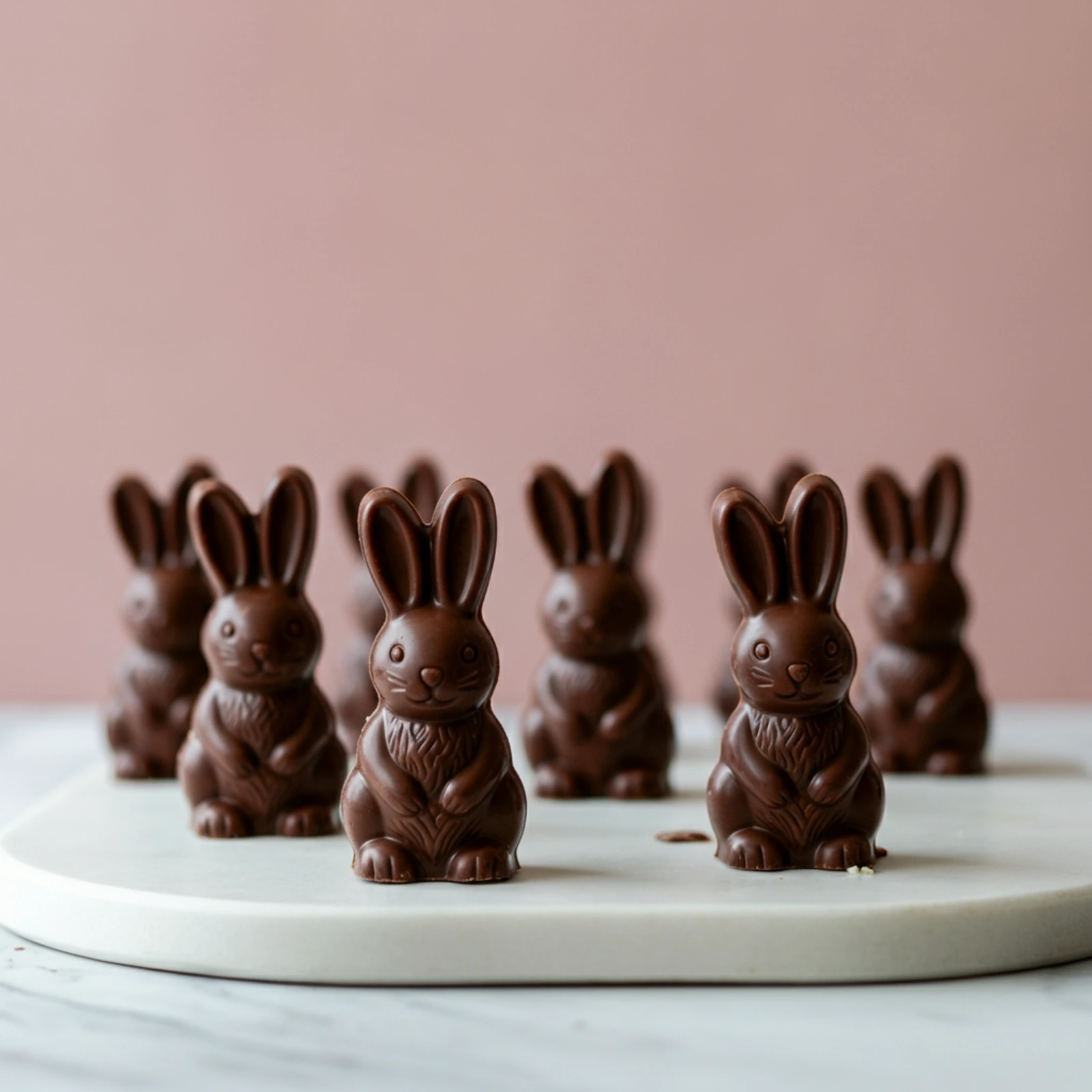 Vegan Chocolate Easter Bunnies
