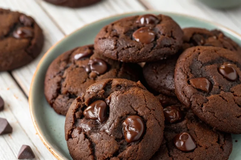 Vegan Double Chocolate Cookies
