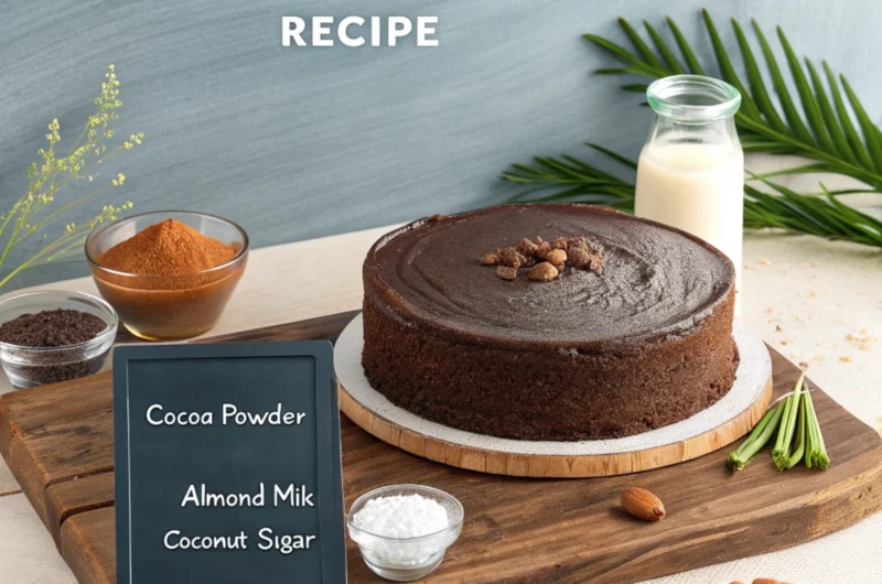 Vegan Sugar-Free Chocolate Cake Recipe