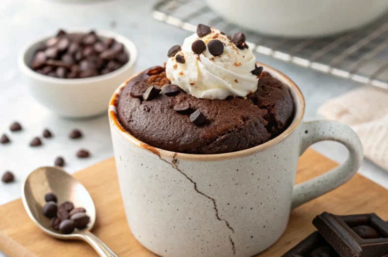 Gooey Vegan Chocolate Mug Cake