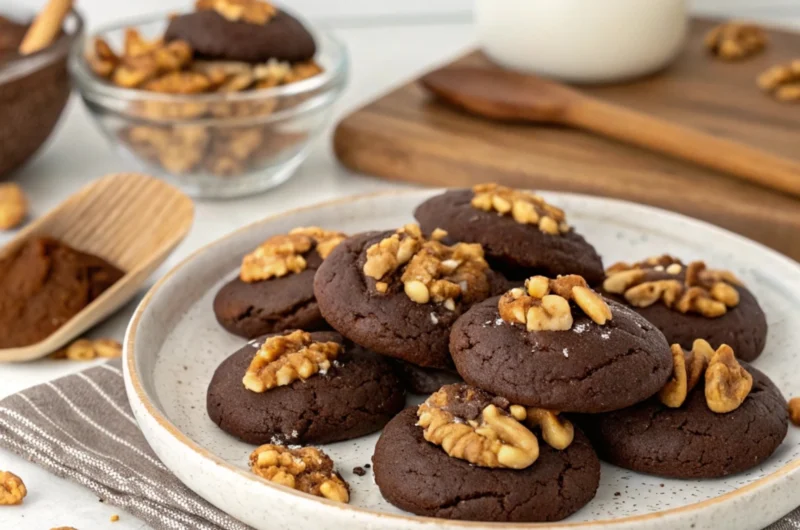 Vegan Chocolate Chip Walnut Cookies