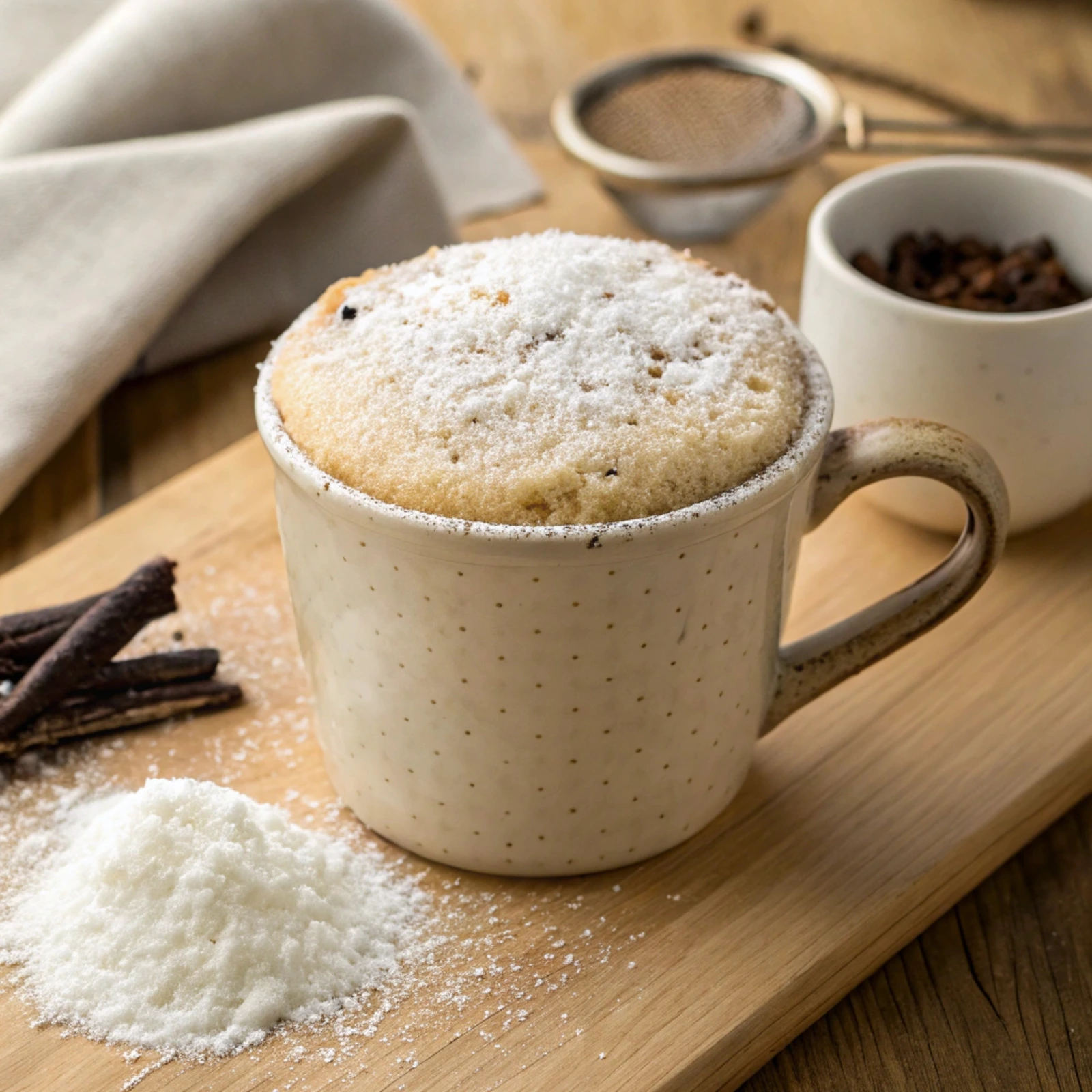 Vegan Vanilla Mug Cake
