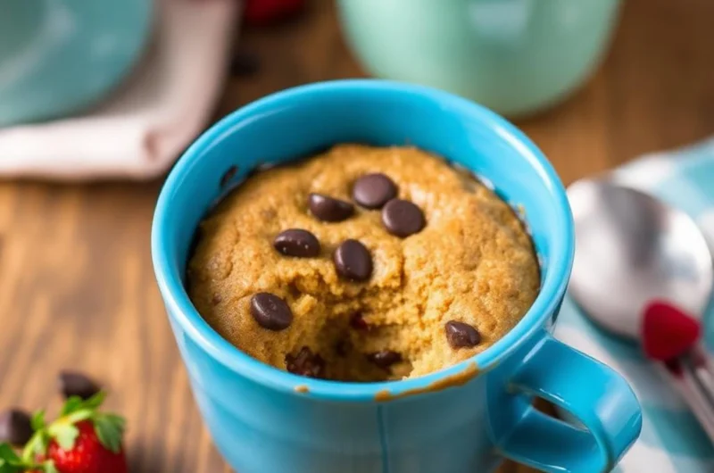 Mug Cake Without Eggs or Chocolate Chips