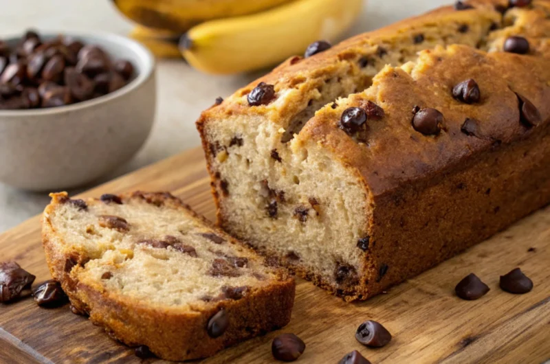 Vegan Banana and Chocolate Chip Bread