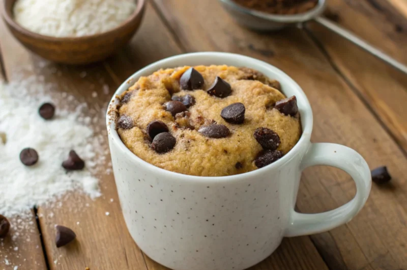 Vegan Chocolate Chip Mug Cake