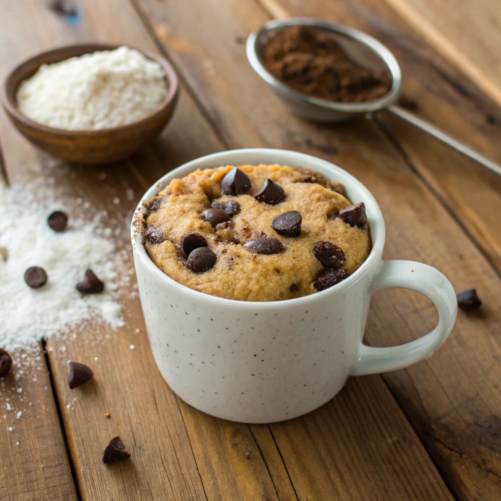 Vegan Chocolate Chip Mug Cake